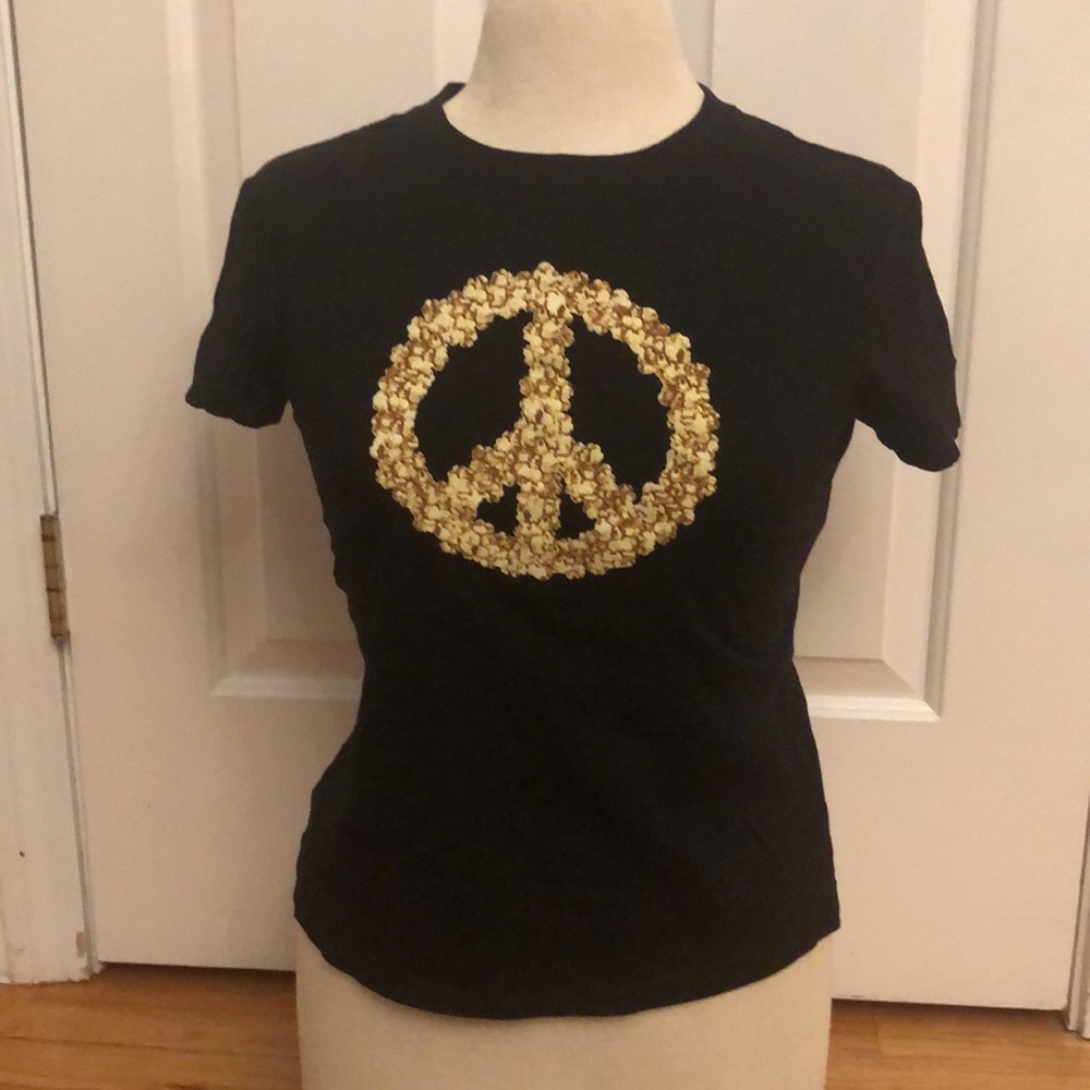 ☮️ Dale & Thomas T-Shirt w Popcorn Peace Sign ☮️